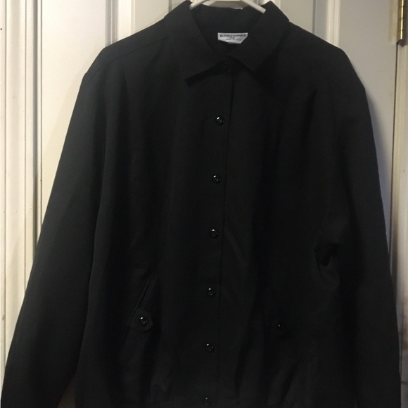 Alfred Dunner Women’s Black Jacket Size 18 Excellent Condition Heavy Blouse 1X - Picture 5 of 13